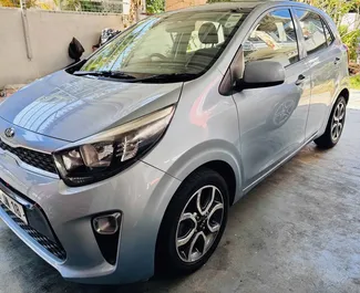 Vista frontale di un noleggio Kia Picanto a Mauritius, Mauritius ✓ Auto #14587. ✓ Cambio Automatico TM ✓ 0 recensioni.