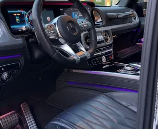 Noleggio Mercedes-Benz G63 AMG. Auto Premium, Lusso, SUV per il noleggio negli Emirati Arabi Uniti ✓ Cauzione di Senza deposito ✓ Opzioni assicurative RCT.