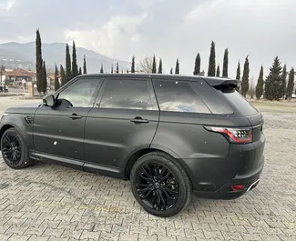 Noleggio Land Rover Range Rover Sport. Auto Premium, Lusso, SUV per il noleggio in Georgia ✓ Cauzione di Deposito di 300 GEL ✓ Opzioni assicurative RCT, CDW.
