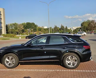 Noleggio Genesis GV70. Auto Comfort, Lusso, SUV, Crossover per il noleggio in Bielorussia ✓ Cauzione di Deposito di 600 USD ✓ Opzioni assicurative RCT, CDW, SCDW, Furto.