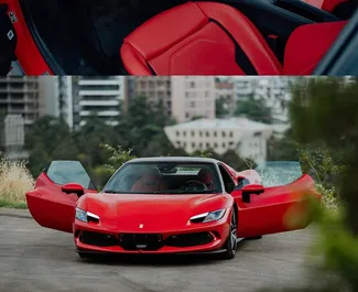 Interni di Ferrari 296 GTB in affitto in Georgia. Un'ottima auto da 2 posti con cambio Automatico.