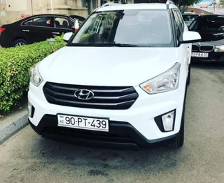 Vista frontale di un noleggio Hyundai Creta a Baku, Azerbaigian ✓ Auto #15066. ✓ Cambio Automatico TM ✓ 0 recensioni.