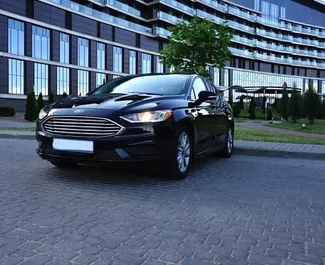 Noleggio auto Ford Fusion Sedan 2017 in Bielorussia, con carburante Benzina e 181 cavalli di potenza ➤ A partire da 46 USD al giorno.