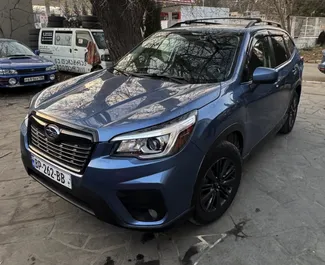 Vista frontale di un noleggio Subaru Forester a Tbilisi, Georgia ✓ Auto #15271. ✓ Cambio Automatico TM ✓ 0 recensioni.