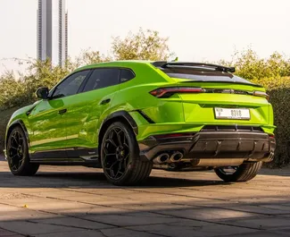 Vista frontale di un noleggio Lamborghini Urus a Dubai, Emirati Arabi Uniti ✓ Auto #6150. ✓ Cambio Automatico TM ✓ 0 recensioni.