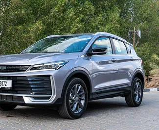 Vista frontale di un noleggio Geely Coolray a Dubai, Emirati Arabi Uniti ✓ Auto #15381. ✓ Cambio Automatico TM ✓ 0 recensioni.