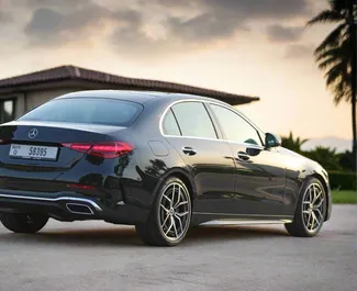 Noleggio auto Mercedes-Benz C200 2023 negli Emirati Arabi Uniti, con carburante Benzina e 300 cavalli di potenza ➤ A partire da 350 AED al giorno.