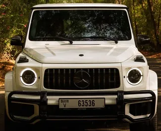 Mercedes-Benz G63 AMG 2025 con sistema A trazione integrale, disponibile a Dubai.