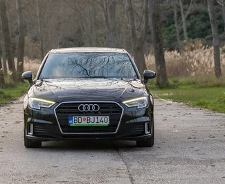 Noleggio Audi A3. Auto Comfort, Premium per il noleggio in Montenegro ✓ Cauzione di Deposito di 300 EUR ✓ Opzioni assicurative RCT.