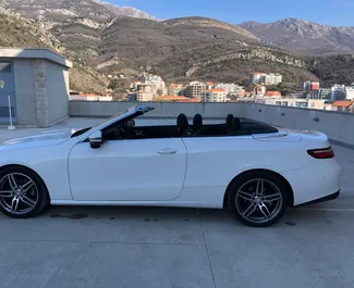 Mercedes-Benz E-Class Cabrio 2019 disponibile per il noleggio in Becici, con limite di chilometraggio di illimitato.