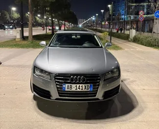 Vista frontale di un noleggio Audi A7 a Tirana, Albania ✓ Auto #15740. ✓ Cambio Automatico TM ✓ 0 recensioni.