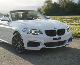 Noleggio BMW 218i Cabrio. Auto Comfort, Premium, Cabrio per il noleggio in Montenegro ✓ Cauzione di Deposito di 500 EUR ✓ Opzioni assicurative RCT, CDW, SCDW, All'estero.