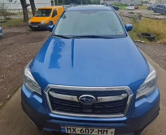 Subaru Forester 2017 disponibile per il noleggio all'aeroporto di Kutaisi, con limite di chilometraggio di illimitato.