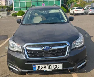 Subaru Forester 2017 disponibile per il noleggio all'aeroporto di Kutaisi, con limite di chilometraggio di illimitato.