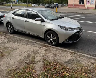 Vista frontale di un noleggio Toyota Corolla Sedan a Minsk, Bielorussia ✓ Auto #15797. ✓ Cambio Automatico TM ✓ 0 recensioni.
