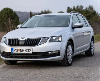 Vista frontale di un noleggio Skoda Octavia Combi a Podgorica, Montenegro ✓ Auto #15665. ✓ Cambio Manuale TM ✓ 0 recensioni.