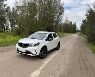 Vista frontale di un noleggio Geely GX3 pro all'aeroporto di Casablanca, Marocco ✓ Auto #15710. ✓ Cambio Automatico TM ✓ 1 recensioni.