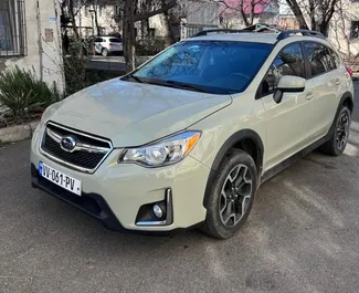 Vista frontale di un noleggio Subaru Crosstrek a Tbilisi, Georgia ✓ Auto #16137. ✓ Cambio Automatico TM ✓ 0 recensioni.
