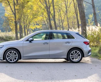 Noleggio Audi A3. Auto Comfort, Premium per il noleggio in Montenegro ✓ Cauzione di Deposito di 300 EUR ✓ Opzioni assicurative RCT.