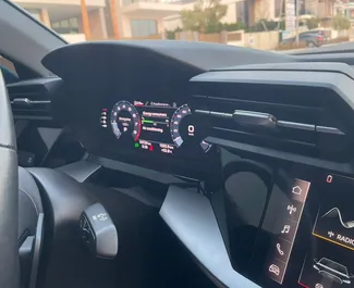 Noleggio Audi A3 Sedan. Auto Comfort, Premium per il noleggio negli Emirati Arabi Uniti ✓ Cauzione di Senza deposito ✓ Opzioni assicurative RCT, SCDW, FDW, Passeggeri, Furto, Senza deposito.