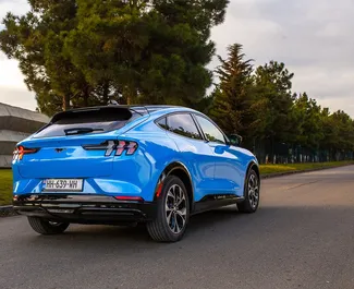 Interni di Ford Mustang Mach E in affitto in Georgia. Un'ottima auto da 5 posti con cambio Automatico.