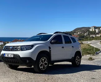 Vista frontale di un noleggio Dacia Duster a Alanya, Turchia ✓ Auto #16403. ✓ Cambio Automatico TM ✓ 0 recensioni.