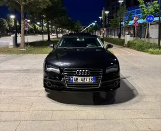 Vista frontale di un noleggio Audi A7 a Tirana, Albania ✓ Auto #16430. ✓ Cambio Automatico TM ✓ 0 recensioni.