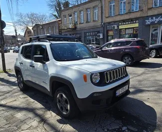 Vista frontale di un noleggio Jeep Renegade a Kutaisi, Georgia ✓ Auto #16186. ✓ Cambio Automatico TM ✓ 0 recensioni.