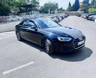 Vista frontale di un noleggio Audi A4 a Dubrovnik, Croazia ✓ Auto #16258. ✓ Cambio Automatico TM ✓ 0 recensioni.