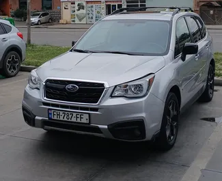 Subaru Forester 2018 disponibile per il noleggio a Tbilisi, con limite di chilometraggio di illimitato.