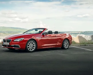 Vista frontale di un noleggio BMW 6-series Cabrio a Tbilisi, Georgia ✓ Auto #16558. ✓ Cambio Automatico TM ✓ 0 recensioni.