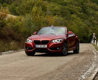 Vista frontale di un noleggio BMW 230xi Cabrio a Tbilisi, Georgia ✓ Auto #12308. ✓ Cambio Automatico TM ✓ 0 recensioni.