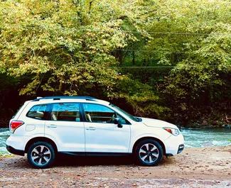 Noleggio Subaru Forester. Auto Comfort, SUV, Crossover per il noleggio in Georgia ✓ Cauzione di Senza deposito ✓ Opzioni assicurative RCT, SCDW, FDW, Passeggeri, Furto, Senza deposito.